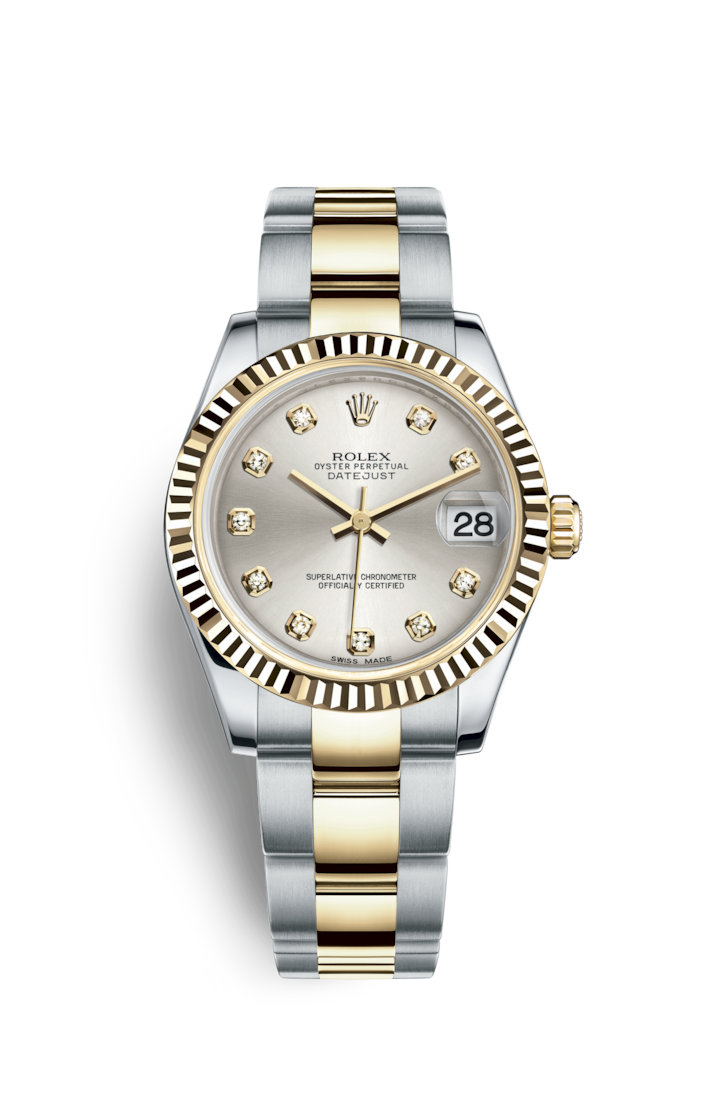 Datejust 31mm Two-Tones Case Silver Dial 178273-a