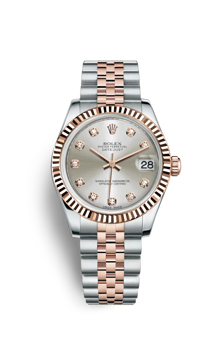 Datejust 31mm Two-Tones Case Silver Dial Fluted Bezel 178271-a