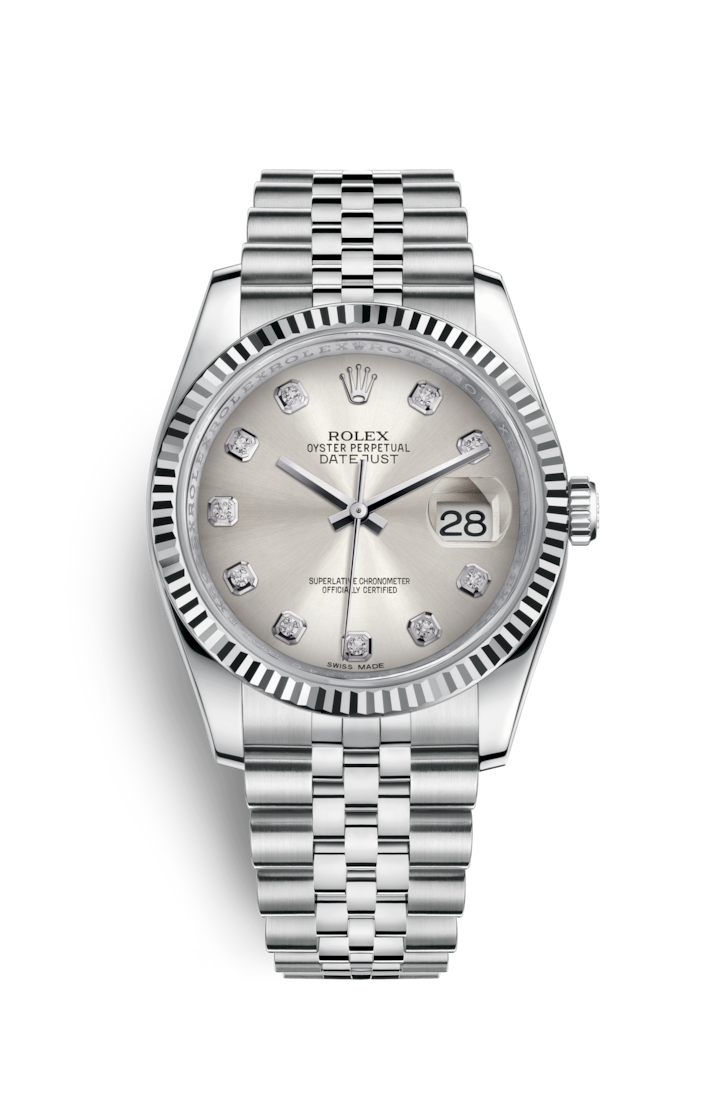 Datejust 36mm Silver Dial Fluted Bezel 116234-a