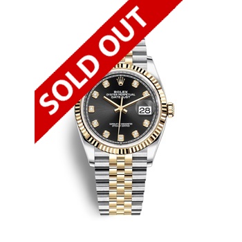 Datejust-36mm-Two_Tones-Black-Dial-Fluted-Bezel-116233