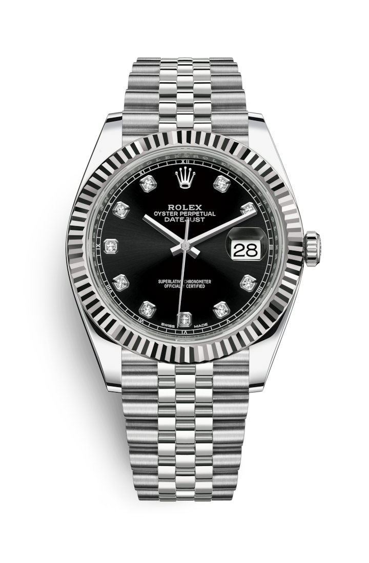 Datejust 41mm Black Dial Fluted Bezel 116334-a
