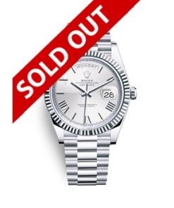 Day-Date 40mm Silver Dial Fluted Bezel 228239