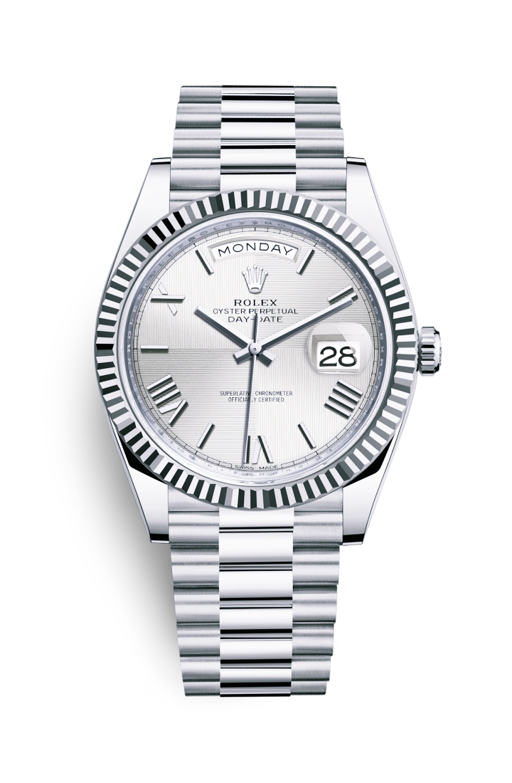 Day-Date 40mm Silver Dial Fluted Bezel 228239