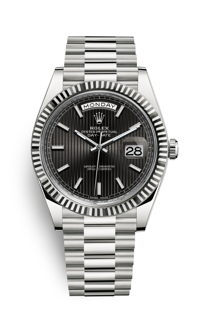 Day-Date Black Dial Fluted Bezel 228239