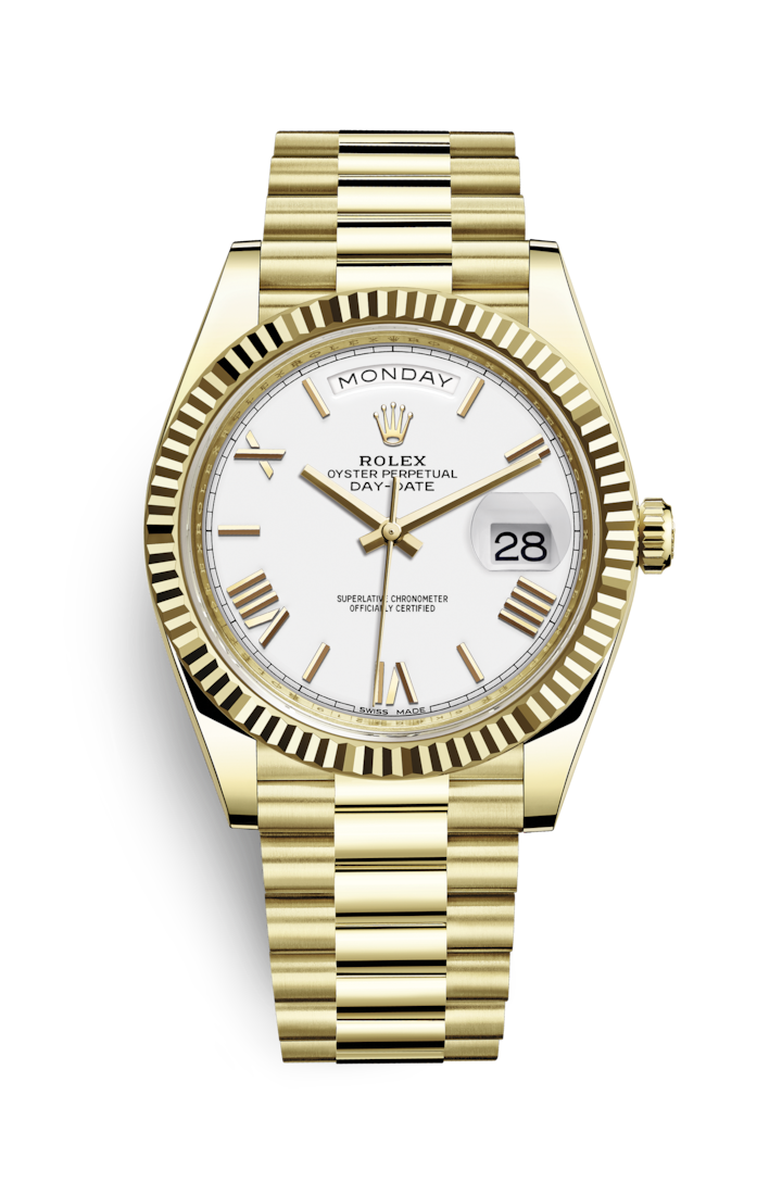 Day-Date Yellow Gold Fluted Bezel 228238