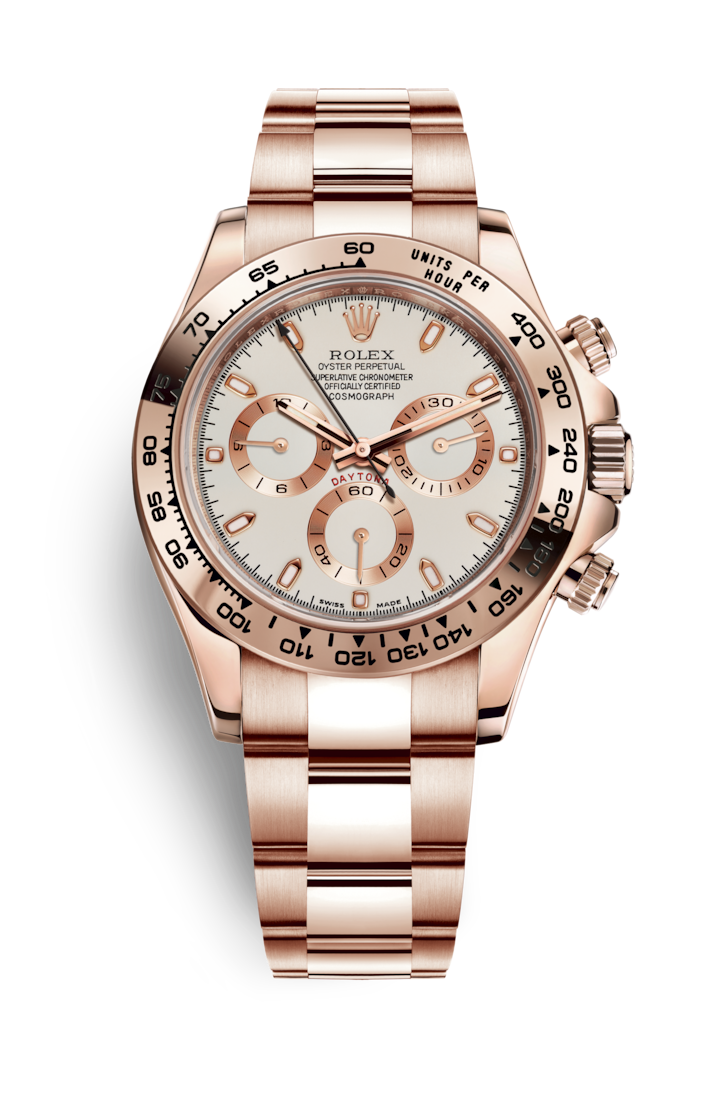 Daytona Rose-Gold Case White Dial 116505-a
