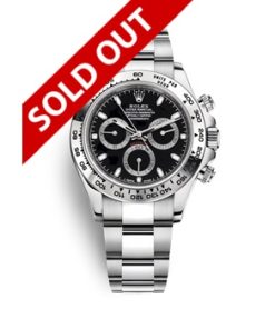 Daytona Silver Case Black Dial 116509