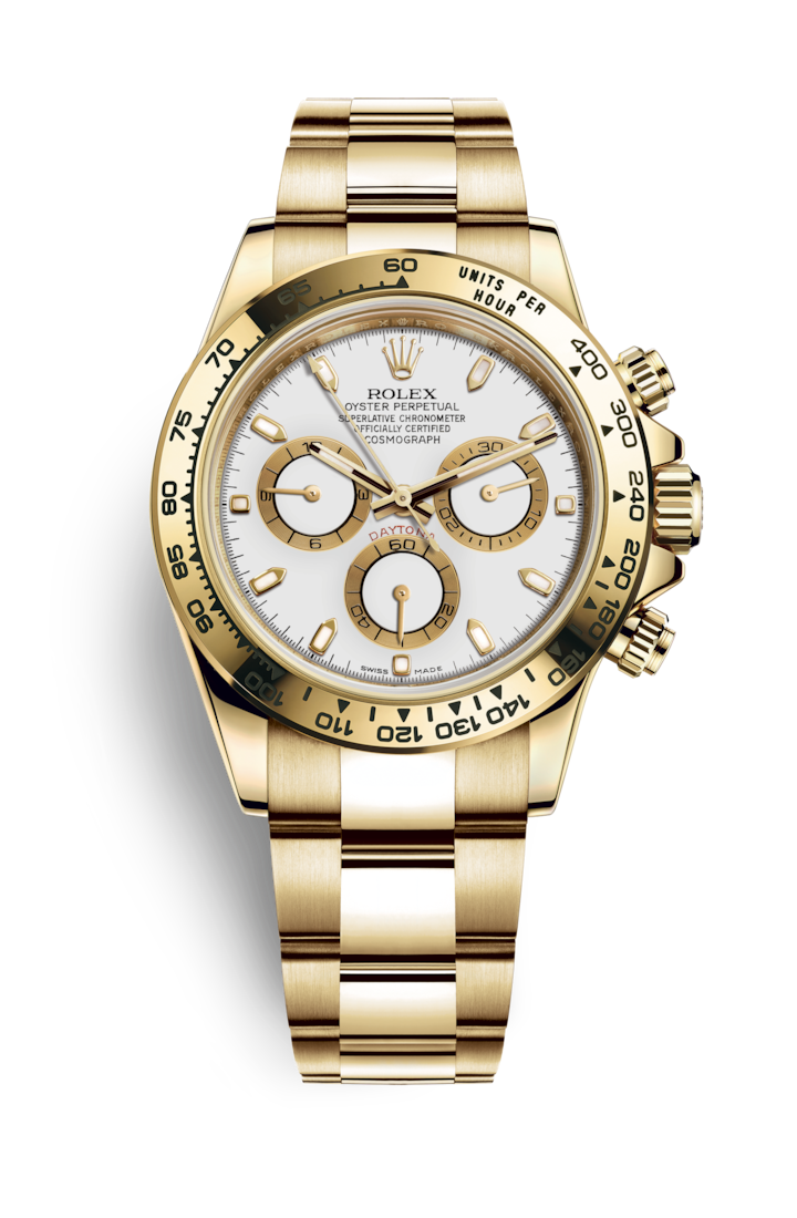 Daytona Yellow Gold Case White Dial 116508-a