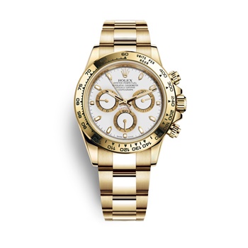 Daytona Yellow Gold Case White Dial 116508