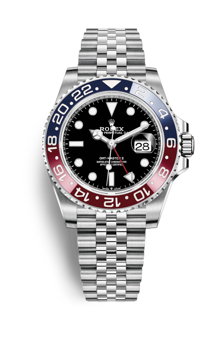 GMT-Master II blue-red bezel oystersteel 126710BLRO