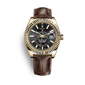 Sky-Dweller Gold Case Black dial 326138