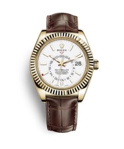 Sky-Dweller Gold Case White Dial 326138
