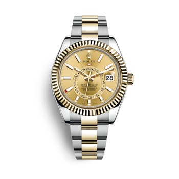 Sky-Dweller Two-Tone Case Gold dial 326933