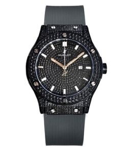 Hublot Classic Fusion Black Macig Pavé Full Diamond 45 mm 511.OX.1181.LR.1704