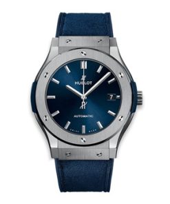 Hublot Classic Fusion Blue Titanium  45 mm Nubuck 511.NX.7170.LR