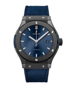 Hublot Classic Fusion Ceramic Blue  45 mm Nubuck 511.CM.7170.LR