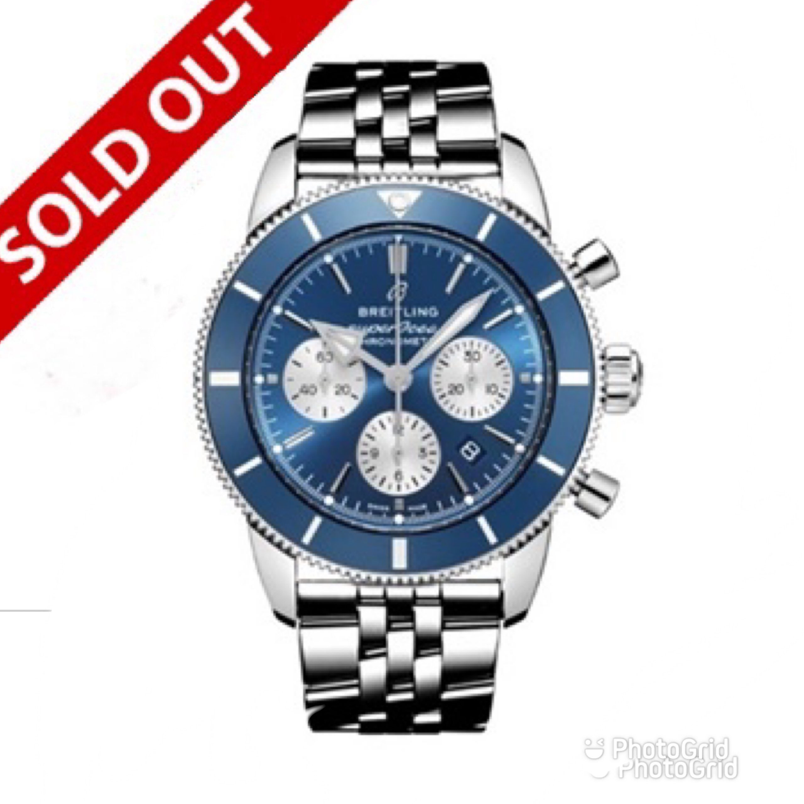 BREITLING SUPEROCEAN HERITAGE B01 CHRONOGRAPH 44 BLUE DIAL