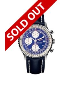 BREITLING NAVITIMER B01 CHRONOGRAPH 46 BLUE LEATHER STRAP