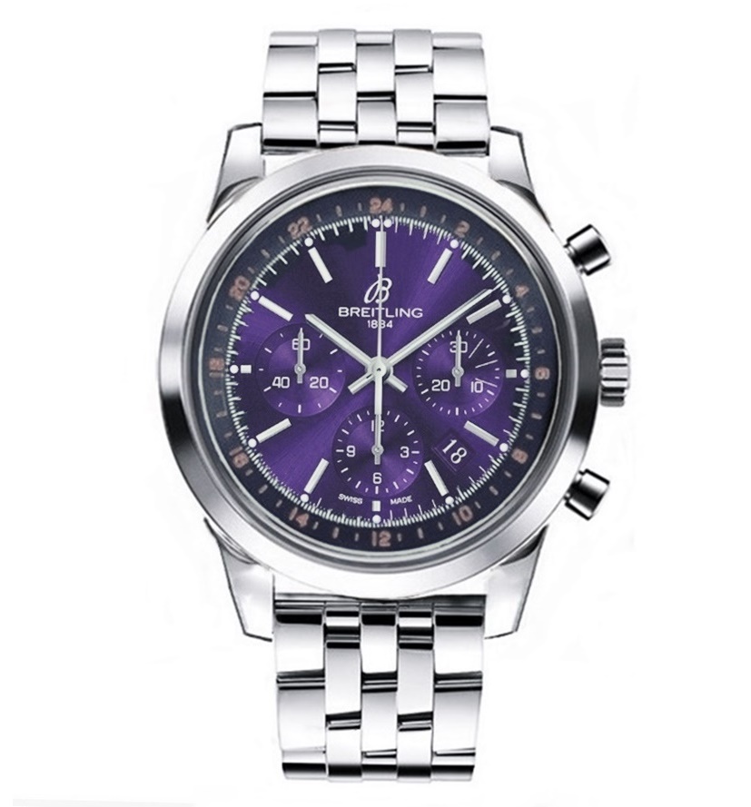 BREITLING TRANSOCEAN 46MM purple DIAL-1