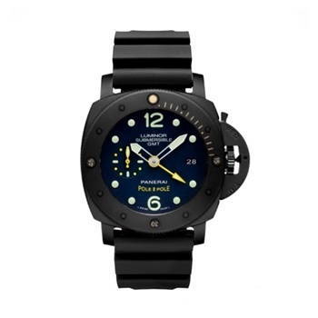 Panerai - PAM00719 Luminor Submersible 1950 3 Days GMT Automatic Titanio Pole 2 Pole black350_350