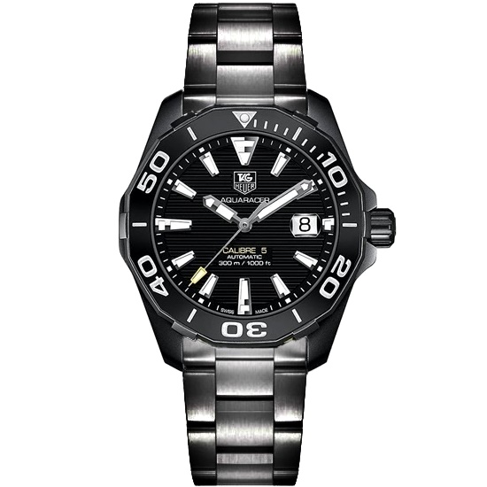 AQUARACER 300M CALIBRE 5 ALL BLACK AUTOMATIC WAY218B.FC6364