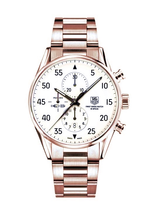 Carrera SpaceX Limited Edition Rose Gold White Dial CAR2015.BA0796
