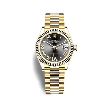 DATEJUST 31 Oyster yellow gold black dial 278278-1