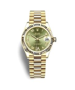 DATEJUST 31 Oyster yellow gold green dial 278278