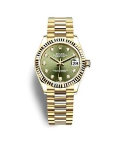 DATEJUST 31 Oyster yellow gold green diamonds dial 278278