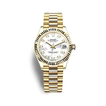 DATEJUST 31 Oyster yellow gold mother-of-pearl dial 278278-1