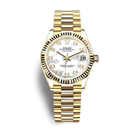 DATEJUST 31 Oyster yellow gold mother-of-pearl dial 278278