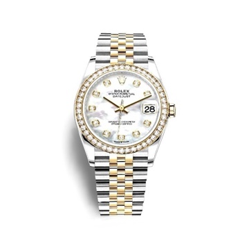 Datejust 36mm Two-Tones mother-of-pearl dial Diamonds Bezel 126283RBR-1