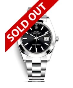 Datejust 41mm Black Dial Fluted Bezel 126300