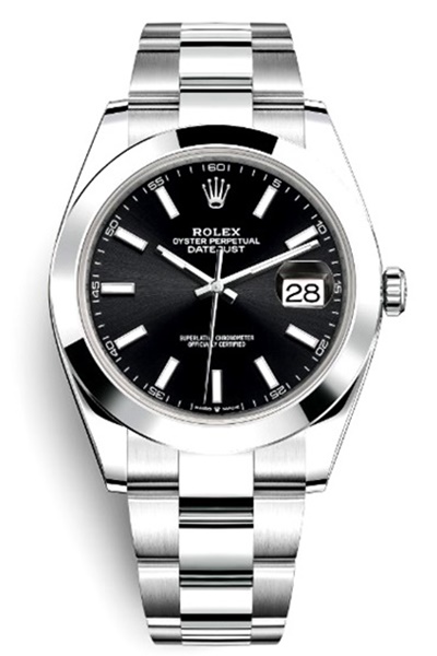 Datejust 41mm Black Dial Fluted Bezel 126300
