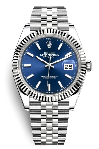 Datejust 41mm Blue Dial Fluted Bezel 126334