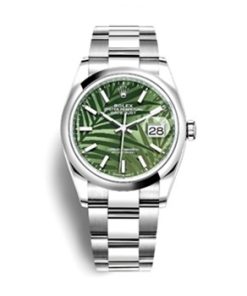 Datejust 41mm Oystersteel Bezel PALM-MOTIF DIAL 126300