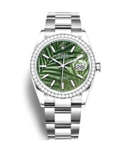 Datejust 41mm Oystersteel Bracelet Diamonds Bezel PALM-MOTIF DIAL 126284RBR