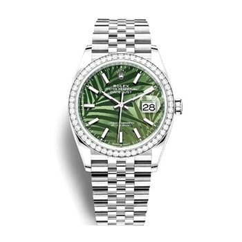 Datejust 41mm Oystersteel Diamonds Bezel PALM-MOTIF DIAL 126284RBR-1