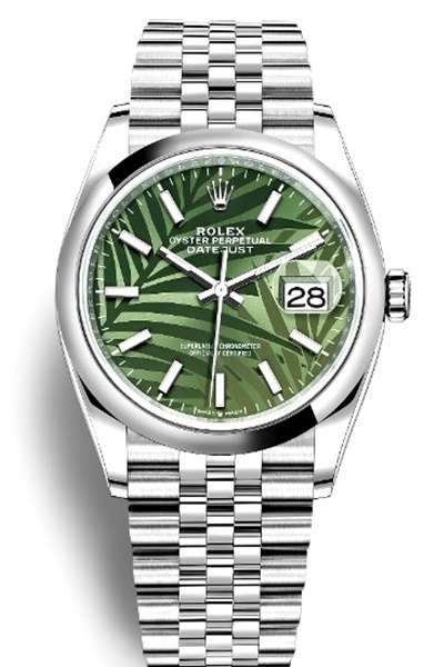 Datejust 41mm Oystersteel PALM-MOTIF DIAL 126300