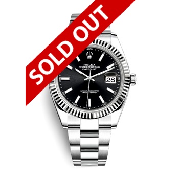 Datejust-41mm-Silver-Case-Black-Dial-Fluted-Bezel-126334-1