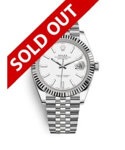 Datejust 41mm White Dial Fluted Bezel 116334