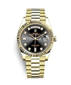 Day-Date 40mm Yellow Gold Black Dial 228238