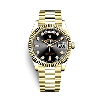 Day-Date 40mm Yellow Gold Black Dial 228238-1
