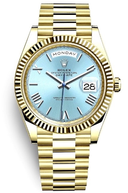 Day-Date 40mm Yellow Gold Blue Dial 228238