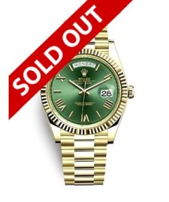 Day-Date 40mm Yellow Gold Green Dial 228238