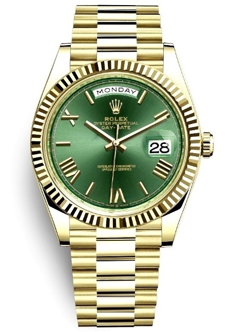 Day-Date 40mm Yellow Gold Green Dial 228238