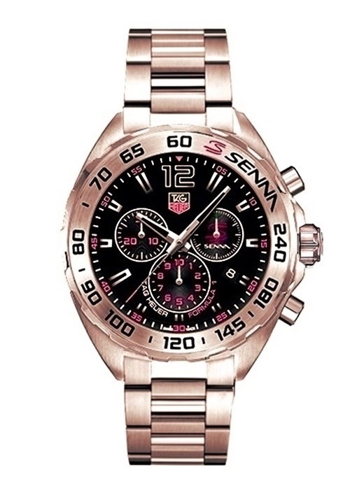 TAG HEUER FORMULA 1 X SENNA ROSE GOLD BLACK DIAL CAZ201D.BA0633