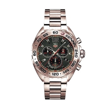 TAG HEUER FORMULA 1 X SENNA ROSE GOLD GREEN DIALx350