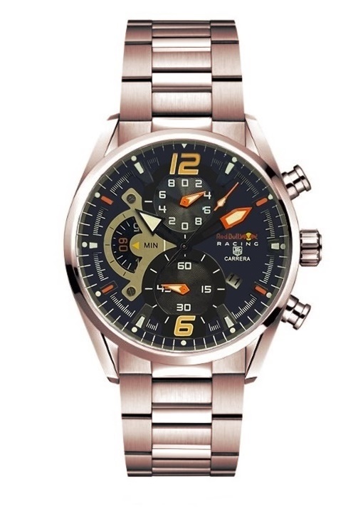 CARRERA RED BULL RACING CAR2A1K ROSE GOLD BRACELET BLACK DIAL