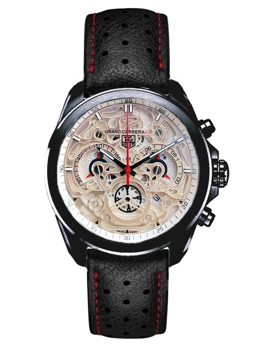 TAG HEUER GRAND CARRERA LS CR7 BLACK CASE